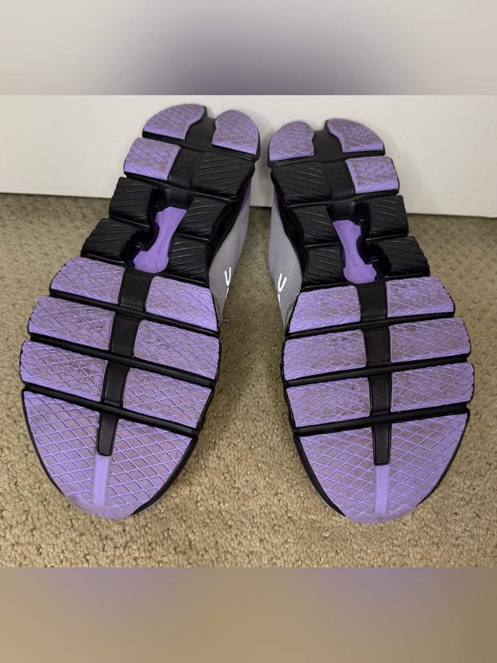 On Running Cloud X 4 — Light Gray & Purple Training Shoe - Picture 5 of 7